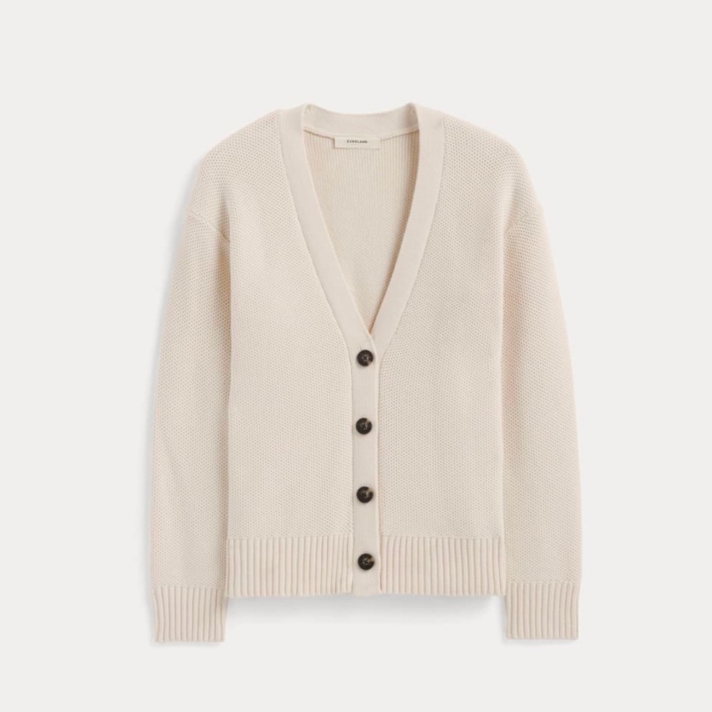Everlane Honeycomb Cardigan Sweater